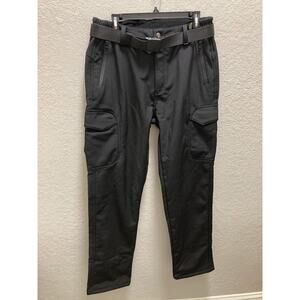 FREE SOLDIER Men Outdoor Softshell Fleece Lined Cargo Pants Breathable 32W x 34L